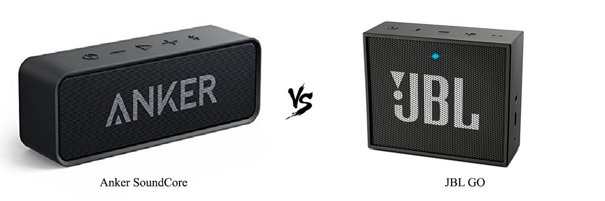 Compare Anker SoundCore vs JBL GO side 